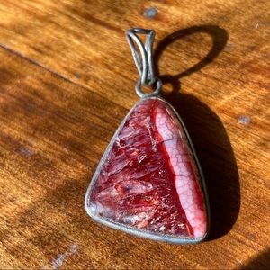 Stone and Sterling Pendant